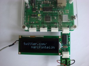 ioBridge IO-204 with Sparkfun serial LCD